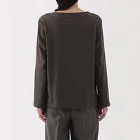 Women's Heavy Weight Boat Neck Long Sleeve T-Shirt