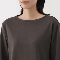 Women's Heavy Weight Boat Neck Long Sleeve T-Shirt