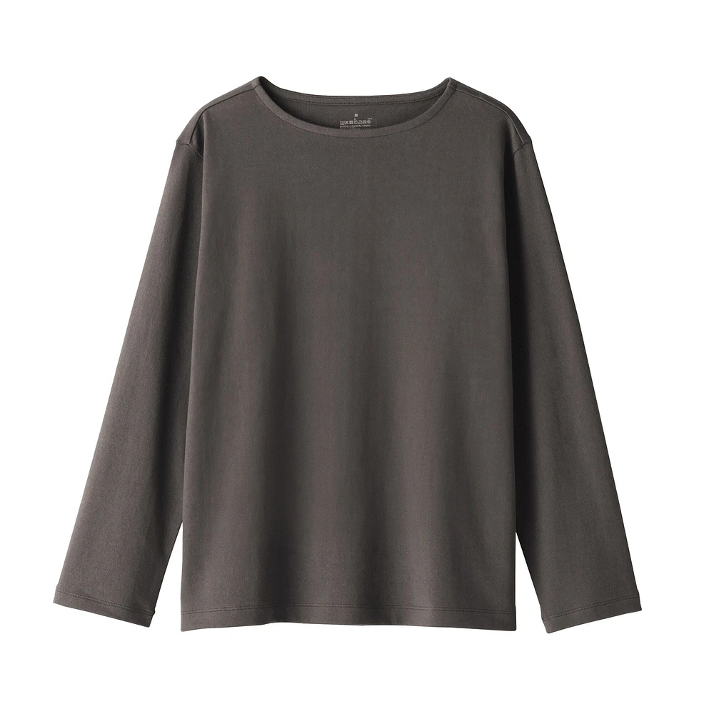 Women's Heavy Weight Boat Neck Long Sleeve T-Shirt