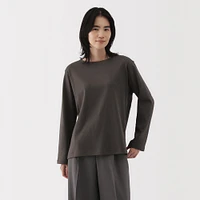 Women's Heavy Weight Boat Neck Long Sleeve T-Shirt