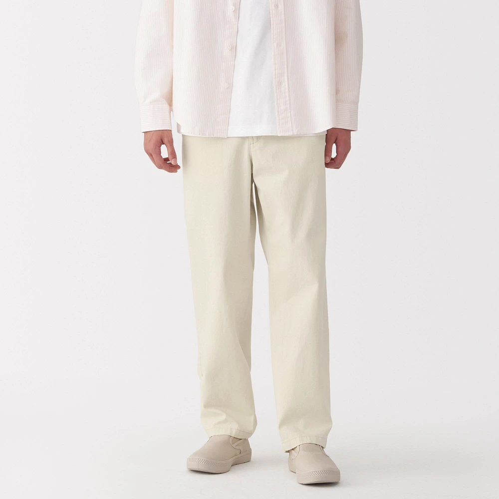 Men's Washed Denim Easy Pants - Natural