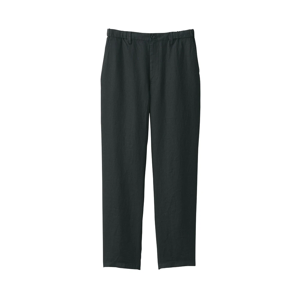 Men's Washed Linen Tapered Pants