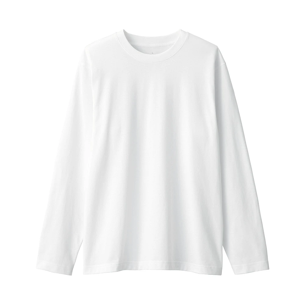 Men's Jersey Crew Neck Long Sleeve T-Shirt