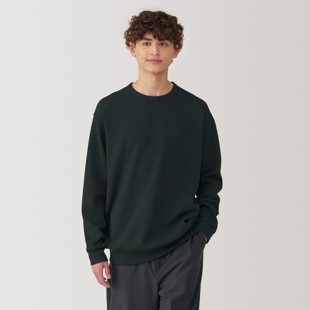 Men's UV Protection Quick Dry Waffle Long Sleeve T-Shirt