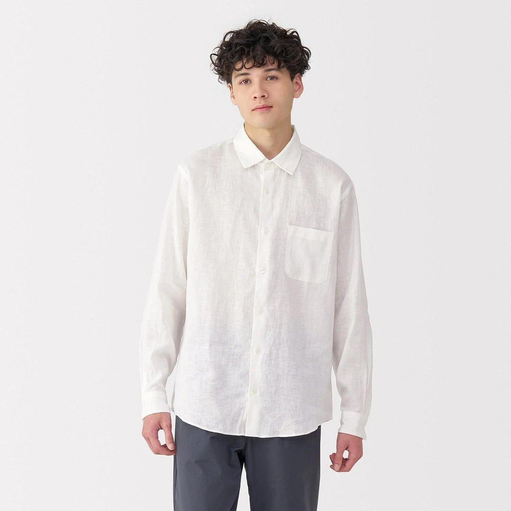 Men's Washed Linen Shirt