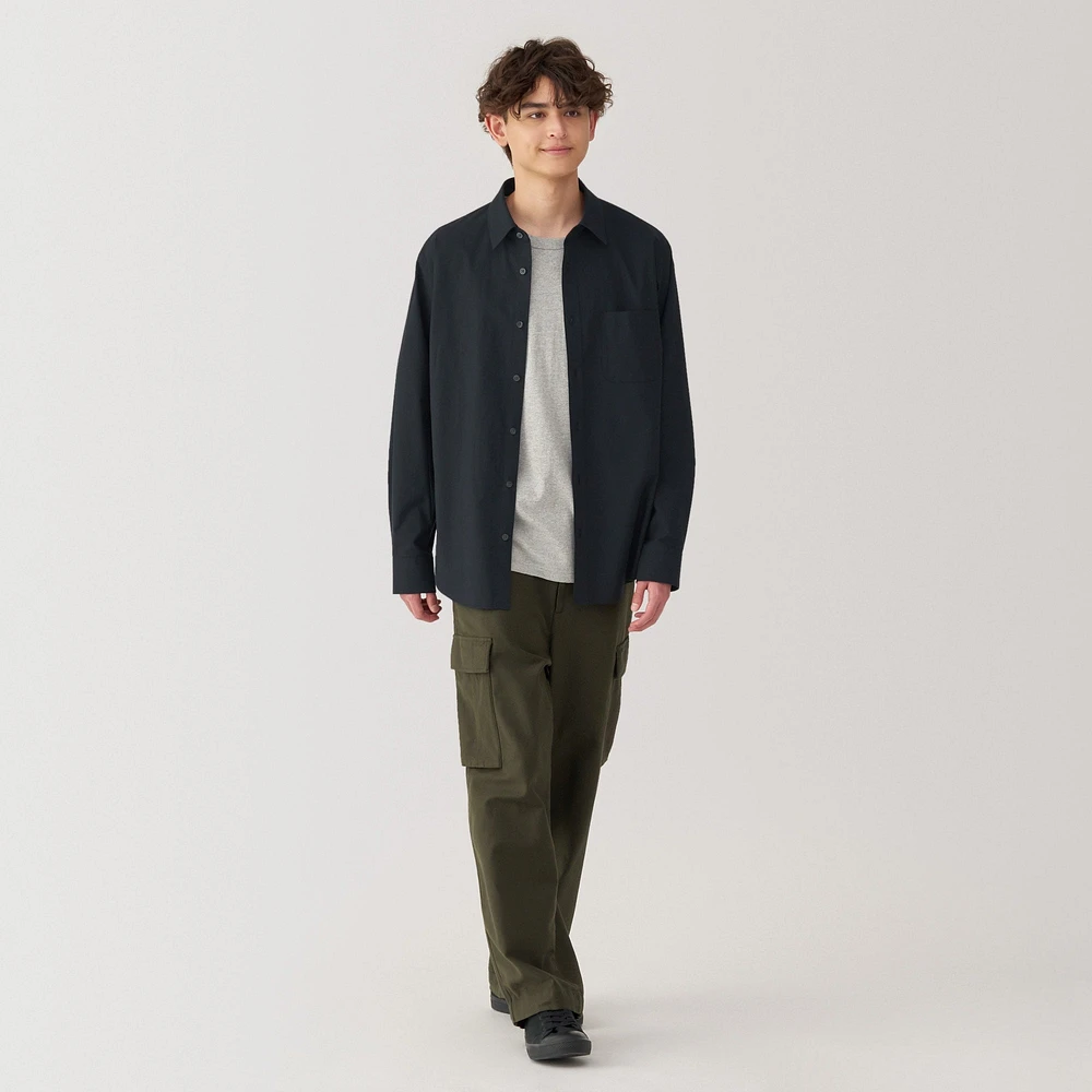 Men's Washed Broadcloth Long Sleeve Shirt