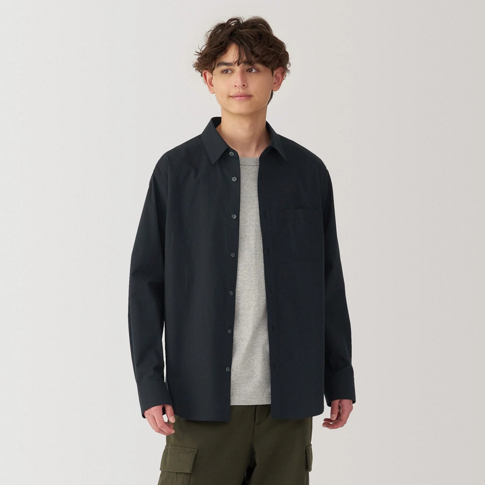Men's Washed Broadcloth Long Sleeve Shirt