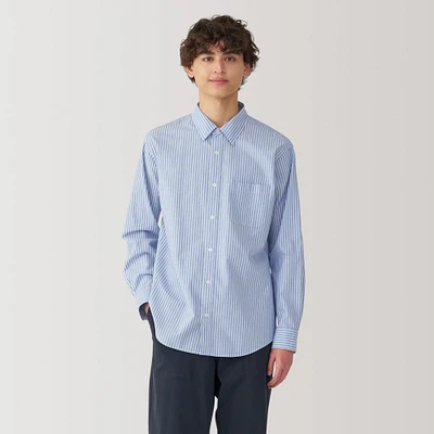 Men's Broadcloth Striped Long Sleeve Shirt