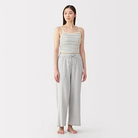 Women's Cotton Stretch Ribbed Cropped Bra Striped Camisole