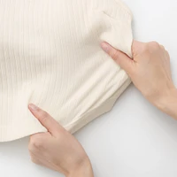 Women's Cotton Stretch Ribbed Cropped Bra Striped Camisole