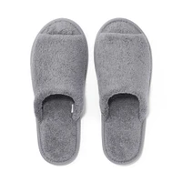 Cotton Pile Open Toe Slippers