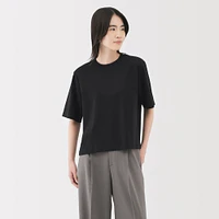Women's Cool-Touch Crew Neck Wide Short Sleeve T-Shirt