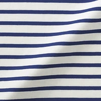 Women's Striped Boat Neck Short Sleeve T-Shirt