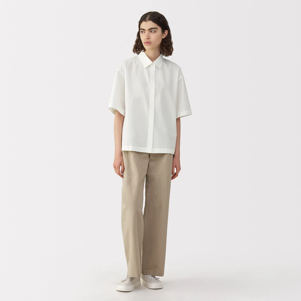 Labo Women's Poplin Short Sleeve Shirt