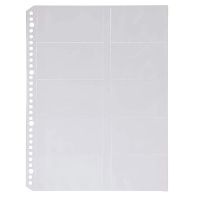 Clear Pocket Refill for Cards (10 Piece Set)