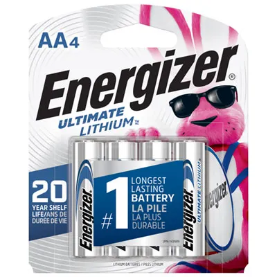 Energizer AA 1.5V Lithium 4-Pack