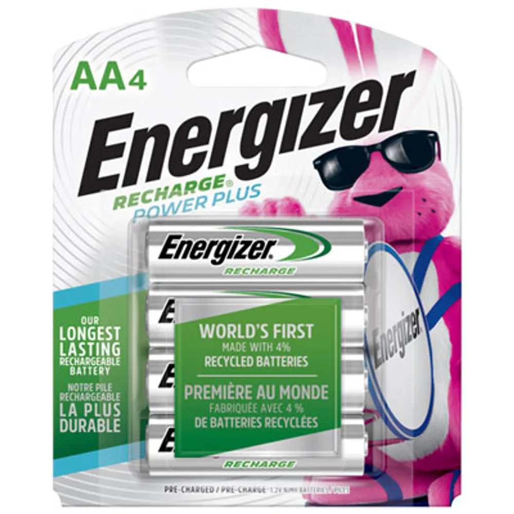 Energizer NH15BP4 4-Pack "AA" NiMH Rechargeable Batteries