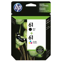 HP 61 Black/Tri-Colour Ink (CR259FC) - 2 Pack