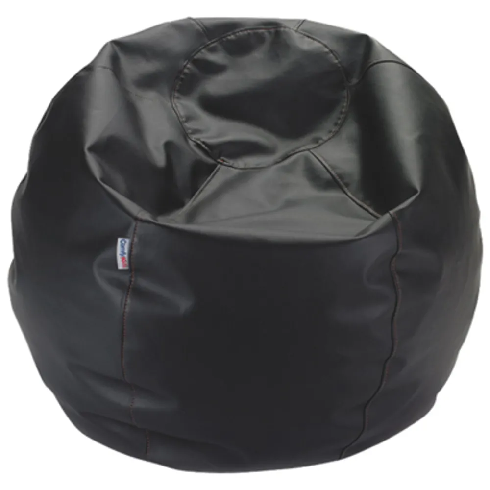 Comfy Kids - Vinyl Teen Bean Bag - Black