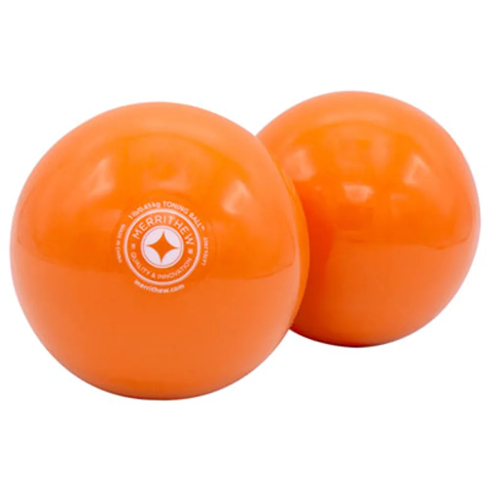 STOTT PILATES 1lb Toning Balls 2-Pack (ST-06052) - Orange
