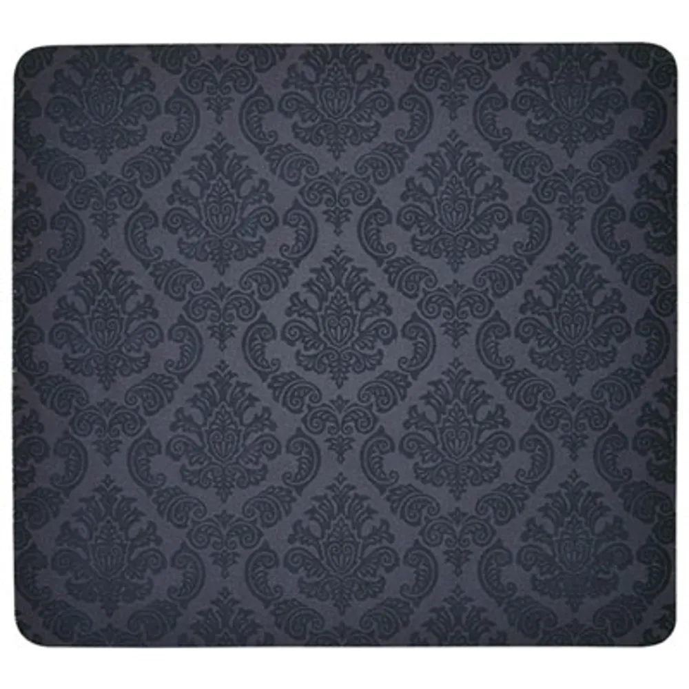 Insignia Mouse Pad - Damask - Black - Only at Best Buy