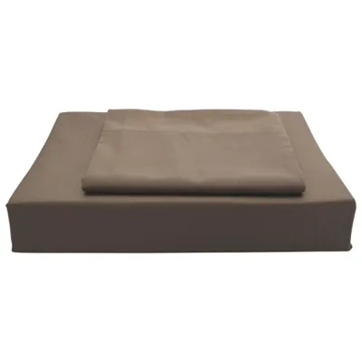Maholi Solid Collection 250 Thread Count Egyptian Cotton Duvet Cover Set - Single/Twin
