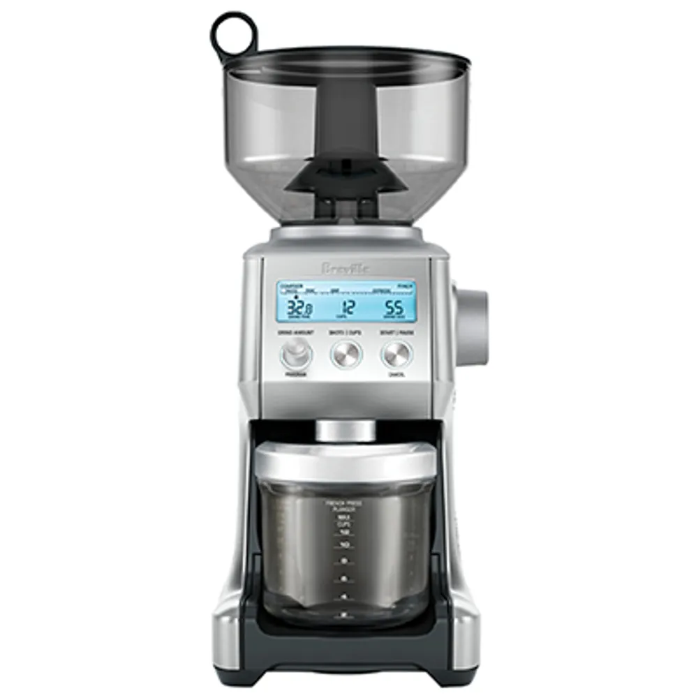 Breville Smart Grinder Pro Burr Coffee Grinder - Die Cast Metallic