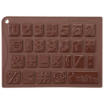 Pavoni Numbers Silicone Chocolate Mould