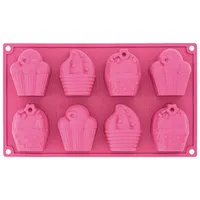 Pavoni Happy Birthday Cupcakes Silicone Multi-Tray Mould