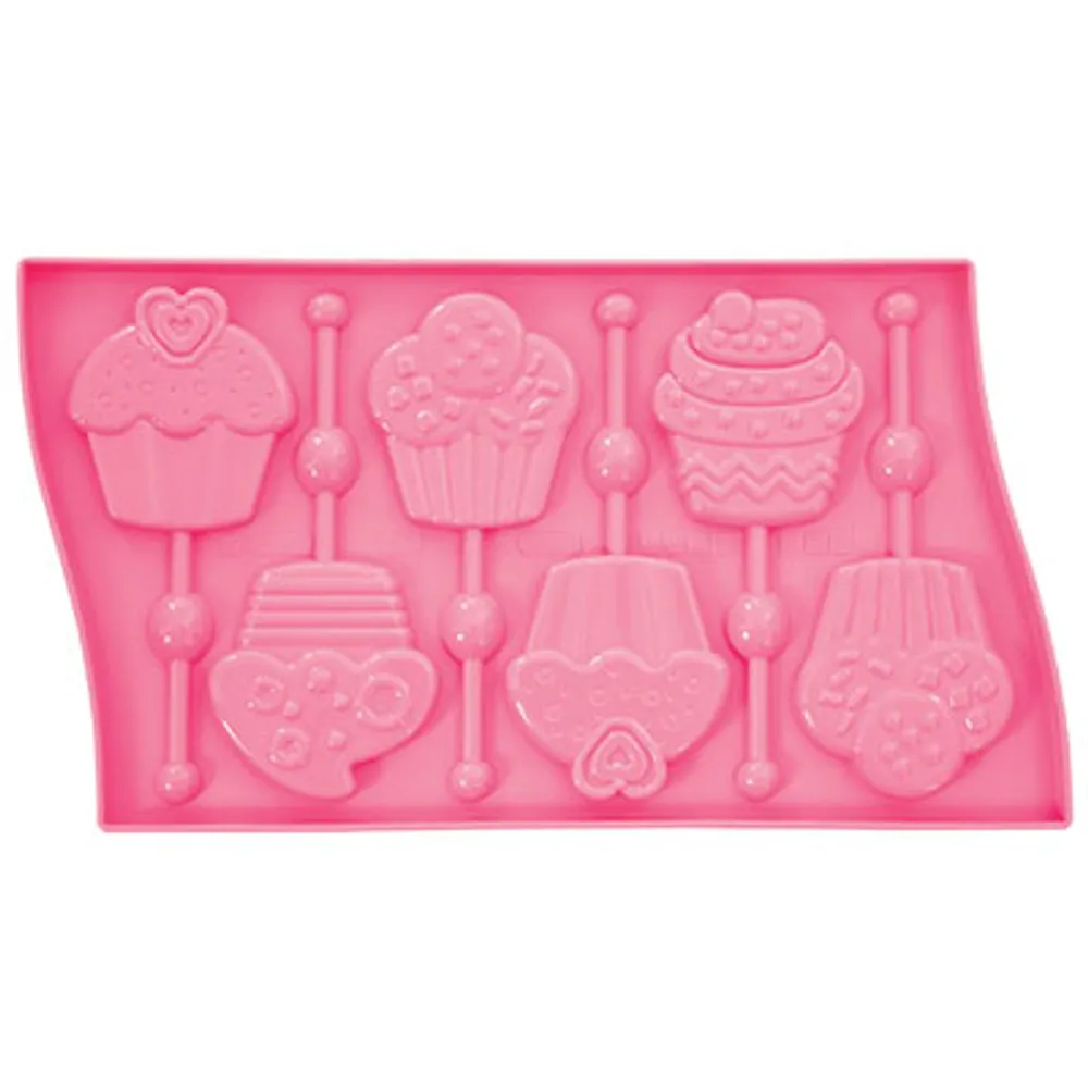 Pavoni Cupcakes Silicone Lolllipop Mould