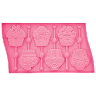 Pavoni Cupcakes Silicone Lolllipop Mould