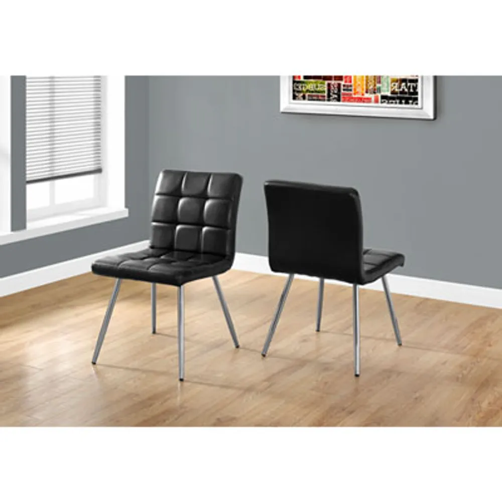 Modern Dining Chair - Set of 2 - Black