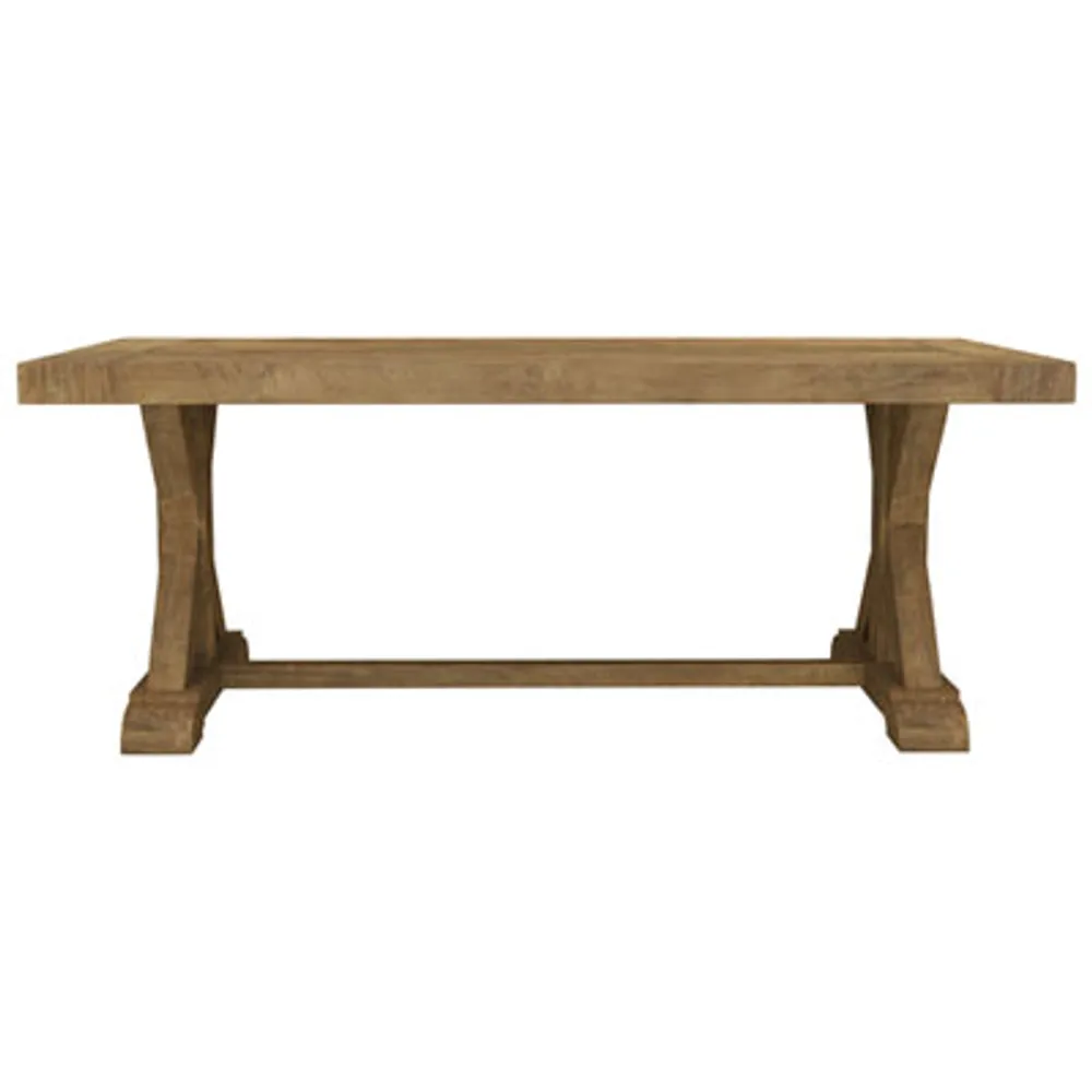 Knightsbridge Transitional 8-Seating Rectangular Sardegna Dining Table - Natural Wood