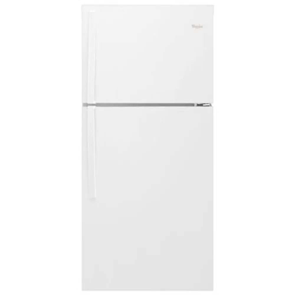 Whirlpool 30" 19.2 Cu. Ft. Top Freezer Refrigerator with LED Lighting - White