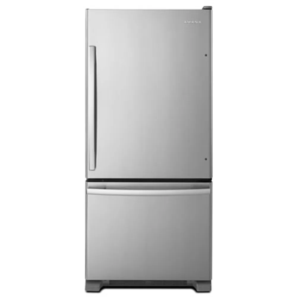 Amana 30" 18.7 Cu. Ft. Bottom Freezer Refrigerator - Stainless Steel