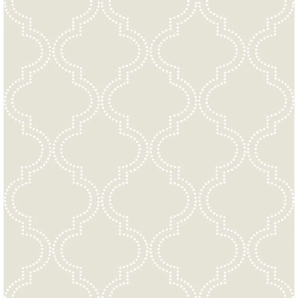 NuWallpaper Quartrefoil Peel and Stick Wallpaper - Taupe
