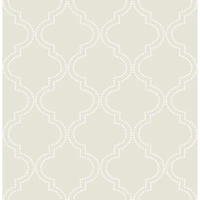 NuWallpaper Quartrefoil Peel and Stick Wallpaper - Taupe