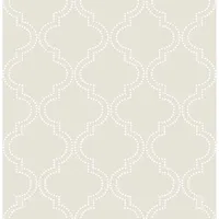 NuWallpaper Quartrefoil Peel and Stick Wallpaper - Taupe