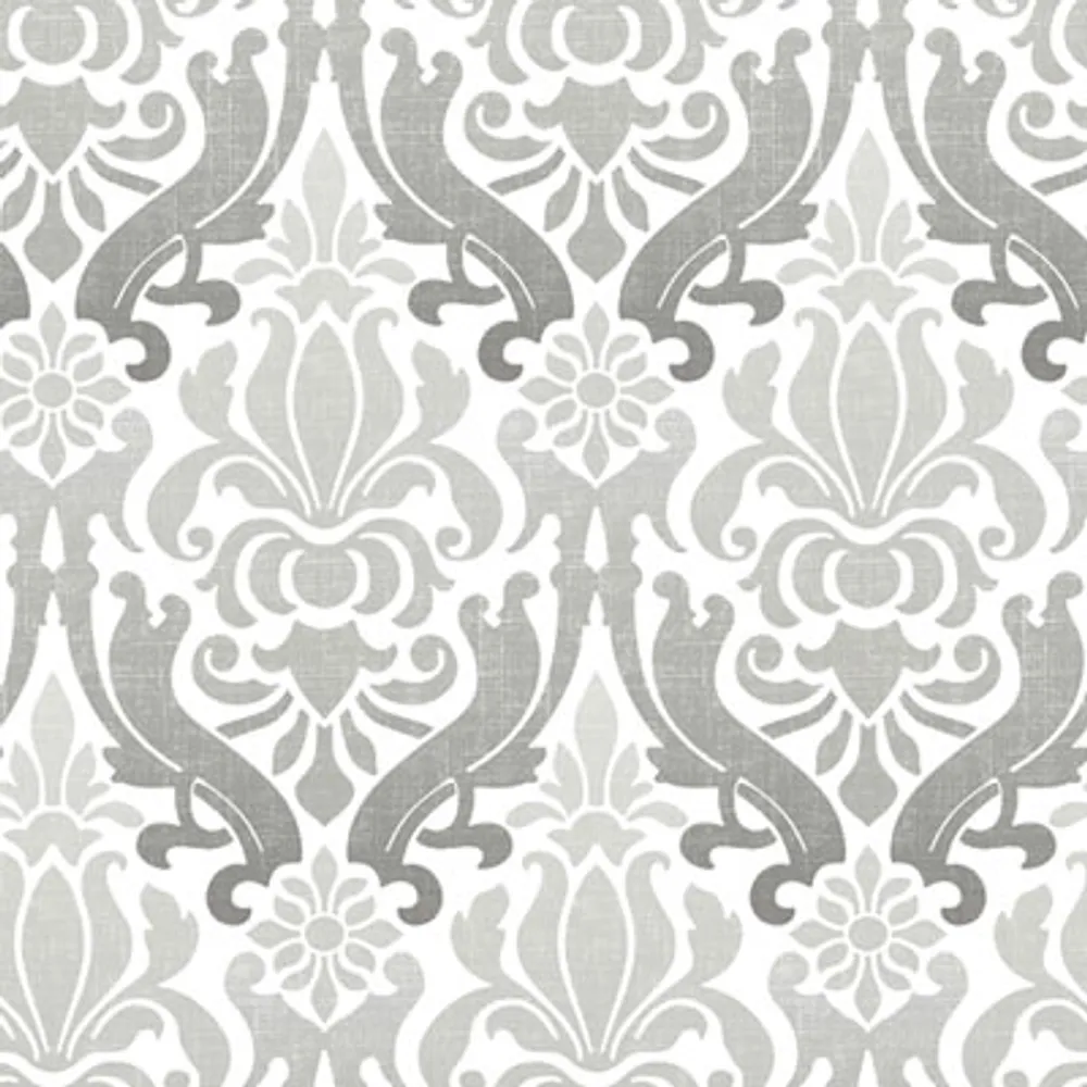 NuWallpaper Nouveau Damask Peel and Stick Wallpaper - Grey
