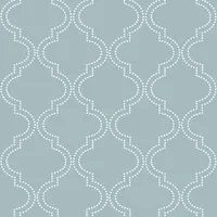 NuWallpaper Quatrefoil Peel and Stick Wallpaper - Blue (NU1826)