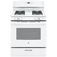 GE 30" 5.0 Cu. Ft. Freestanding Gas Range (JCGBS60DEKWW) - White