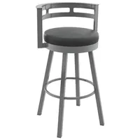Render Modern Bar Height Barstool - Magnetite/Ink