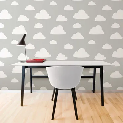 NuWallpaper Clouds Peel & Stick Wallpaper - Grey