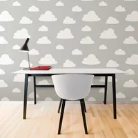 NuWallpaper Clouds Peel & Stick Wallpaper - Grey