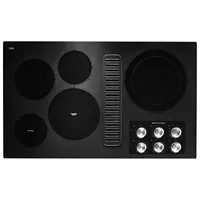 KitchenAid 36" 5-Element Electric Cooktop (KCED606GBL) - Black