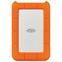 LaCie Rugged 1TB USB-C Portable External Hard Drive for PC/Mac (STFR1000800) - Orange