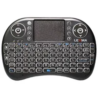 Lexma TK200 Wireless Backlit Ergonomic Mini Keyboard with Touchpad
