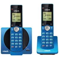 VTech 2-Handset DECT 6.0 Cordless Phone With Caller ID (CS6919-25) - Blue