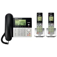 VTech 2-Handset DECT 6.0 Cordless Phone with Answering System and Caller ID (CS6949-2) - Silver