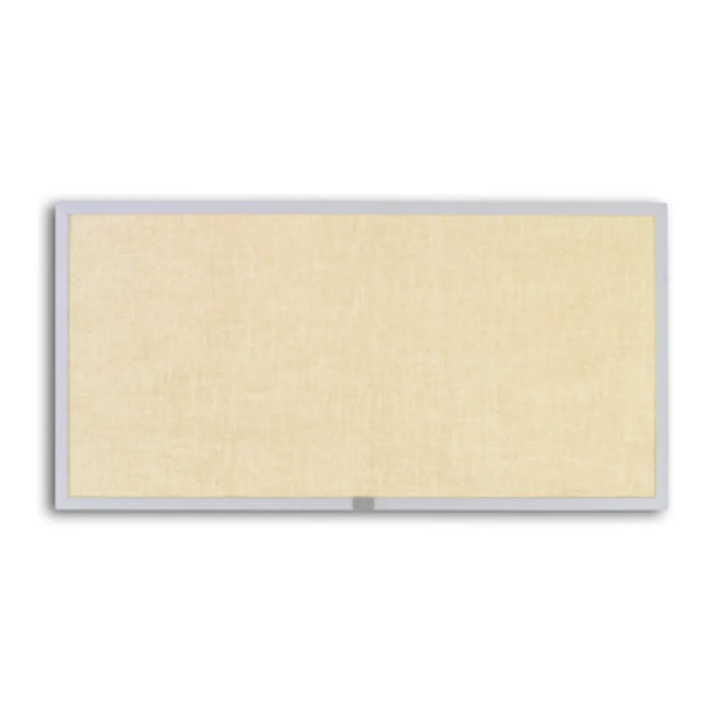 48x120 Natural Vinyl Bulletin, Contractor Aluminum Trim with Hanger Bar